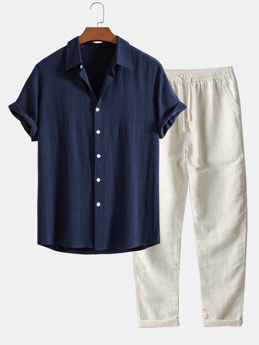 David™ | Linnen Polo en Broek Set