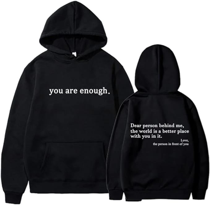 'Dear Person Behind Me' - (unisex) Positiviteits Hoodie