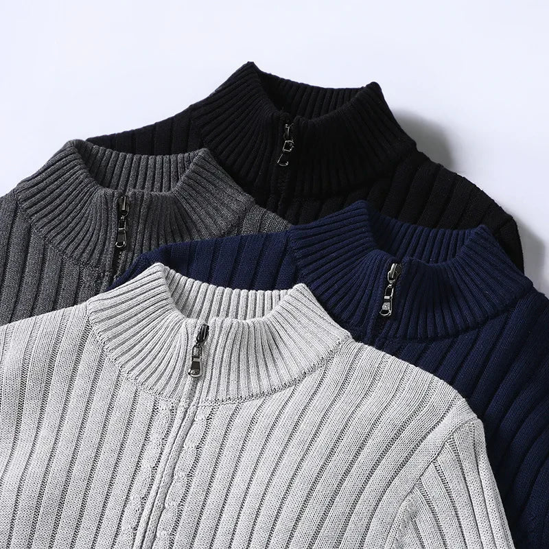 Hugo - Merino Zip Cardigan