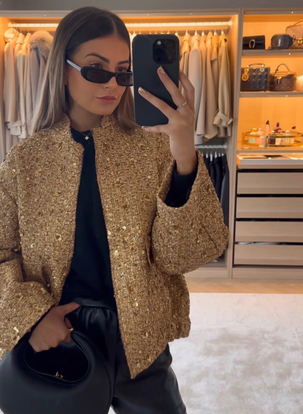 Jane | Gouden Sequin Jacket