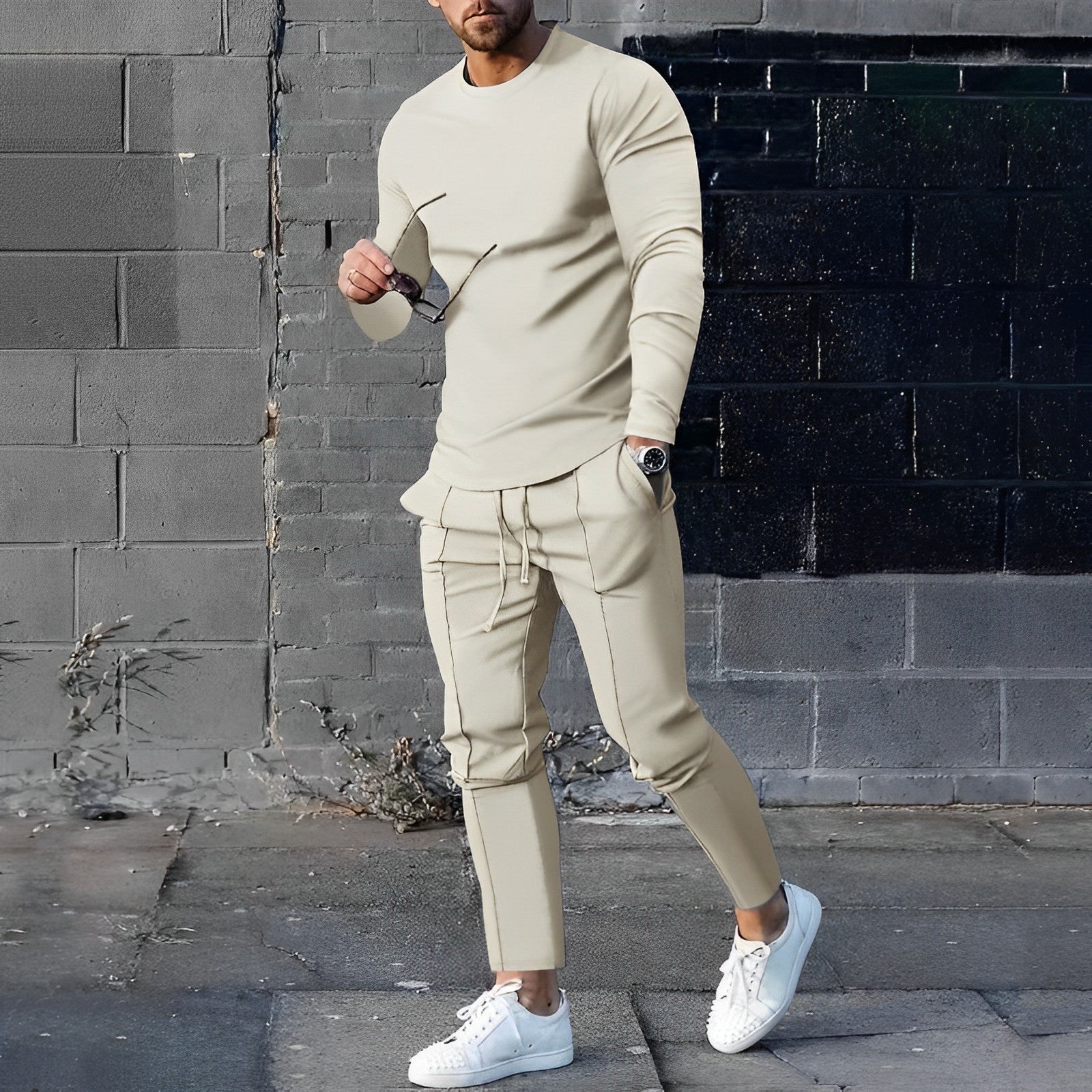 Giovan™ | Pullover en Stretch Broek Set