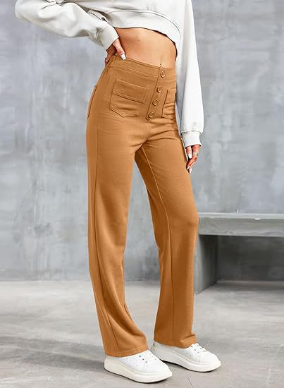 Eden™ | High-Waisted Elastische Casual Broek