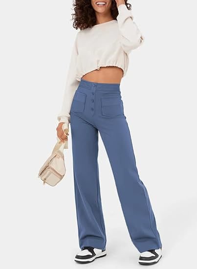 Eden™ | High-Waisted Elastische Casual Broek